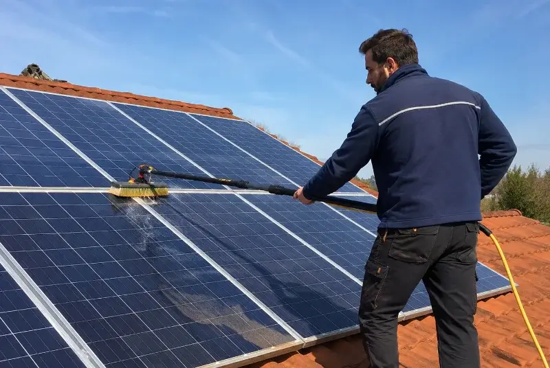 Nettoyage et entretien de panneaux solaires à Mus